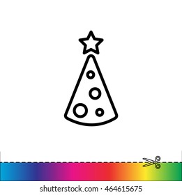 Web line icon. Christmas tree