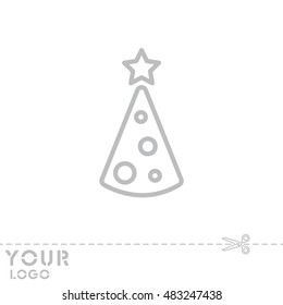 Web line icon. Christmas tree