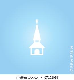 Web line icon. Church, temple