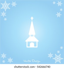 Web line icon. Church, temple