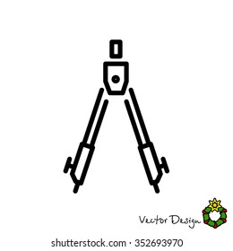 Web line icon. Circinus