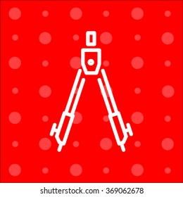 Web line icon. Circinus