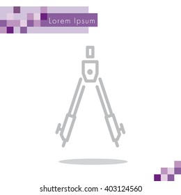 Web line icon. Circinus