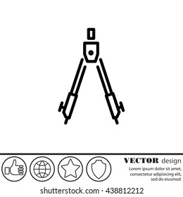 Web line icon. Circinus