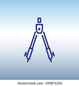 Web line icon. Circinus