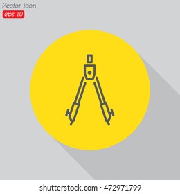 Web line icon. Circinus