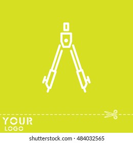 Web line icon. Circinus