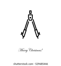 Web line icon. Circinus