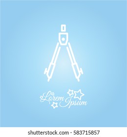 Web line icon. Circinus