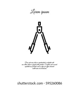 Web line icon. Circinus
