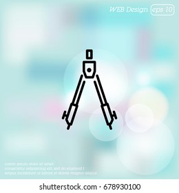 Web line icon. Circinus