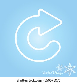 Web line icon. Circular arrow