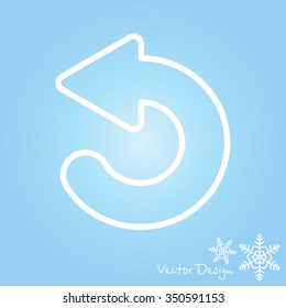 Web line icon. Circular arrow