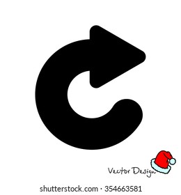 Web line icon. Circular arrow