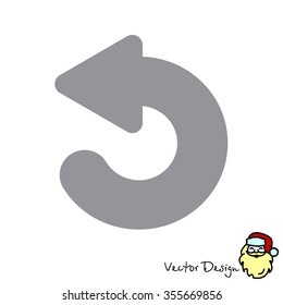 Web line icon. Circular arrow