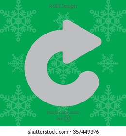 Web line icon. Circular arrow