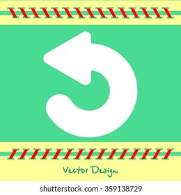 Web line icon. Circular arrow