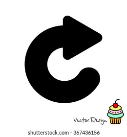 Web line icon. Circular arrow