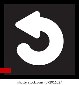Web line icon. Circular arrow
