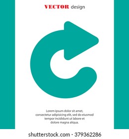 Web line icon. Circular arrow