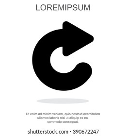 Web line icon. Circular arrow