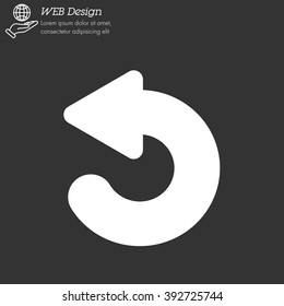 Web line icon. Circular arrow