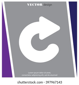 Web line icon. Circular arrow