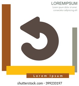 Web line icon. Circular arrow