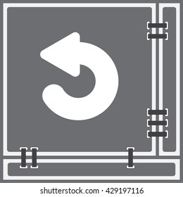 Web line icon. Circular arrow