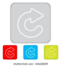 Web line icon. Circular arrow