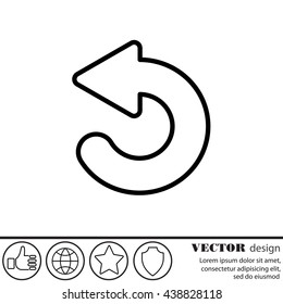 Web line icon. Circular arrow
