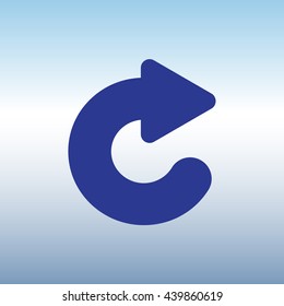 Web line icon. Circular arrow