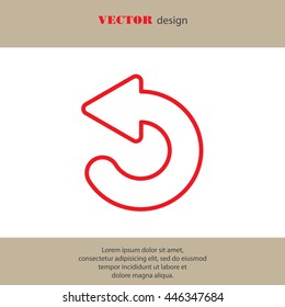 Web line icon. Circular arrow