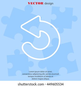 Web line icon. Circular arrow