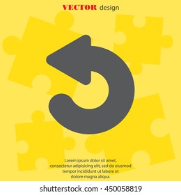 Web line icon. Circular arrow