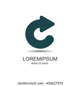 Web line icon. Circular arrow