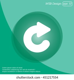 Web line icon. Circular arrow