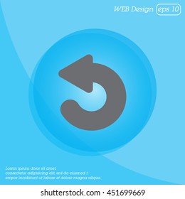 Web line icon. Circular arrow