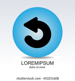 Web line icon. Circular arrow