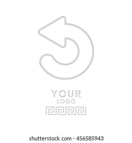 Web line icon. Circular arrow
