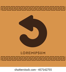 Web line icon. Circular arrow