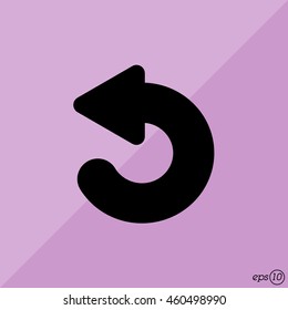 Web line icon. Circular arrow