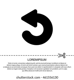 Web line icon. Circular arrow