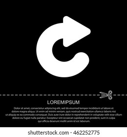 Web line icon. Circular arrow