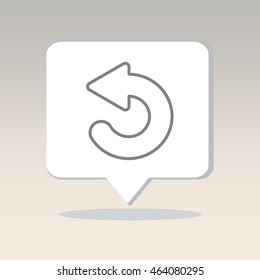 Web line icon. Circular arrow