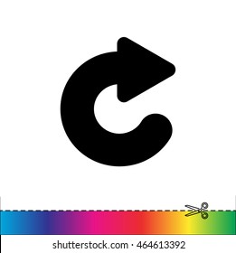 Web line icon. Circular arrow