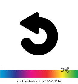 Web line icon. Circular arrow