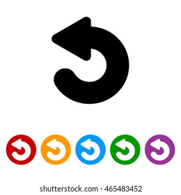 Web line icon. Circular arrow