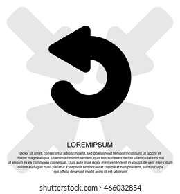 Web line icon. Circular arrow