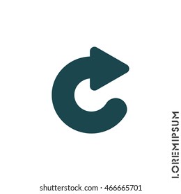 Web line icon. Circular arrow
